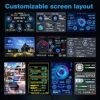 5in IPS USB Mini Screen, PC Temperature Display AIDA64 PC CPU RAM Data Monitor PC Sensor Panel Display Temperature Monitor,PC Sensor Panel Displa