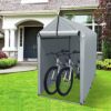 Raysfung 6 x 3Ft Outdoor Storage Shed Heavy Duty Portable Storage Shelter with Roll-up Zipper Door for Bike