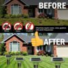 4 Packs of Mole Repellent, Solar Sonic Pest Repeller Stakes, Mole Trap for Garden, Snake Repellent-Solar Powered Insect Repellent Outdoor - Roden