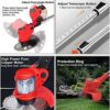 XH&XH UniversalGrassCut Brushcutter Cordless Brushcutter 21V Brushcutter Brushcutter Lawnmower Lawnmower with 3 types of blades, with battery and