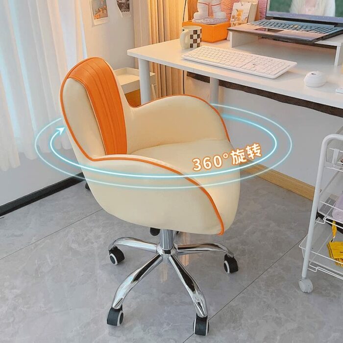 XDCHLK Rotating Adjustable Office Chair Girls Bedroom Computer Chair Study Room Student Dormitory Back