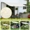 ECOSWAY 300D Canvas Waterproof Tent Canopy Top Roof Sun Shelter Cloth Outdoor Cover(Not Including Frame)
