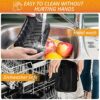 Usper 2PCS Air Fryer Silicone Pot for Ninja Foodi Dual DZ201 DZ401 AF300UK AF400UK & Tower T17088, Air Fryer Liner Basket Accessories for Instant