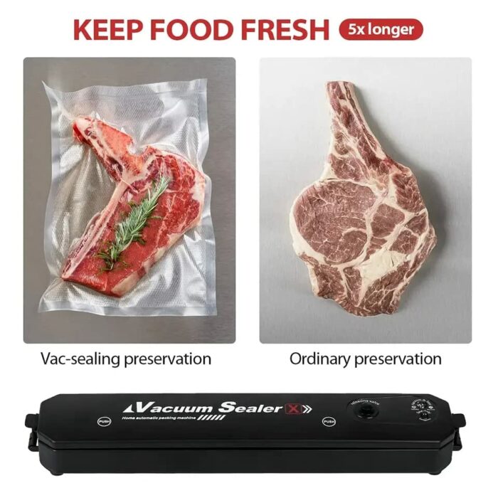 Morezhome, Vacuum Sealer, Automatic Vacuum Sealer machine, Bag sealer one-touch vacuum sealer machine, sealing dry food vacuum machine, With 10 p