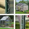 100 Pcs Greenhouse Glass Clip - Stainless Steel Greenhouse Window Clips Glass Pane Fixings Clips(50x W Glazing Clip and 50x Z Fixing Clip)