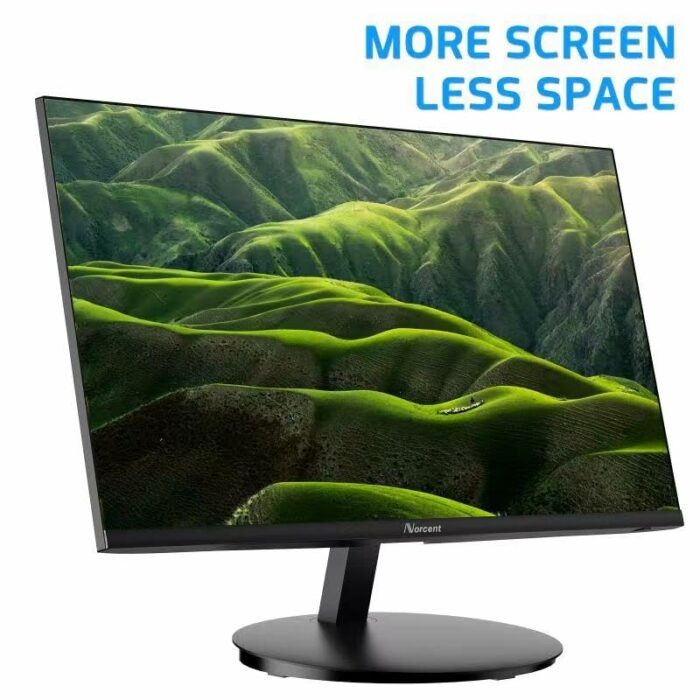 Norcent 22 Inch Monitor with HDMI VGA Port, 1080P 75Hz Full HD VA LED Ultra Thin Bezel Display, Flicker-Free, Blue Light Filter, Built-in Speaker