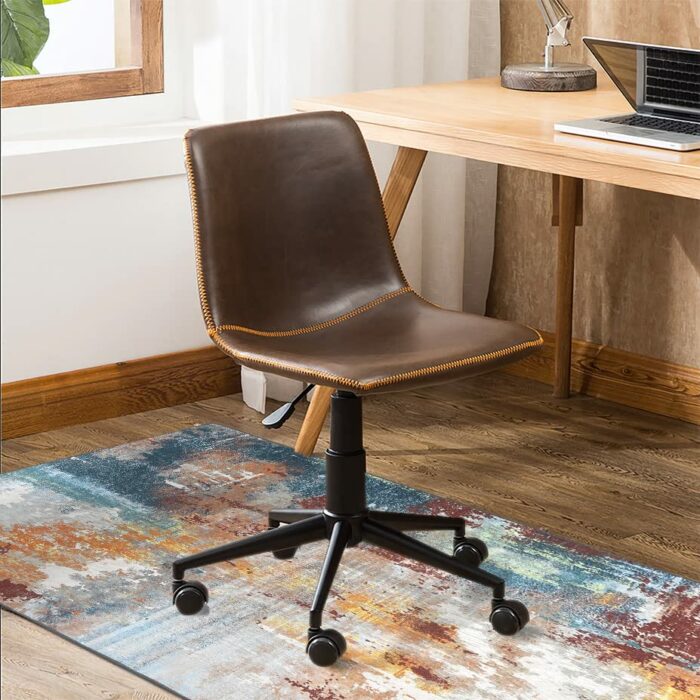 Topotdor Home Office Chair Mat,Abstract Desk Chair Mats for Hardwood Floor,Computer Chair Mat for Rolling Chair Non Slip Washable Floor Protector