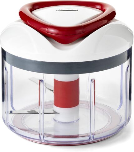 ANHA Pull & Chop (JUMBO) Food Processor, Multi-Function Manual Food Processors & Hand Chopper/Mixer/Blender (9OOml)