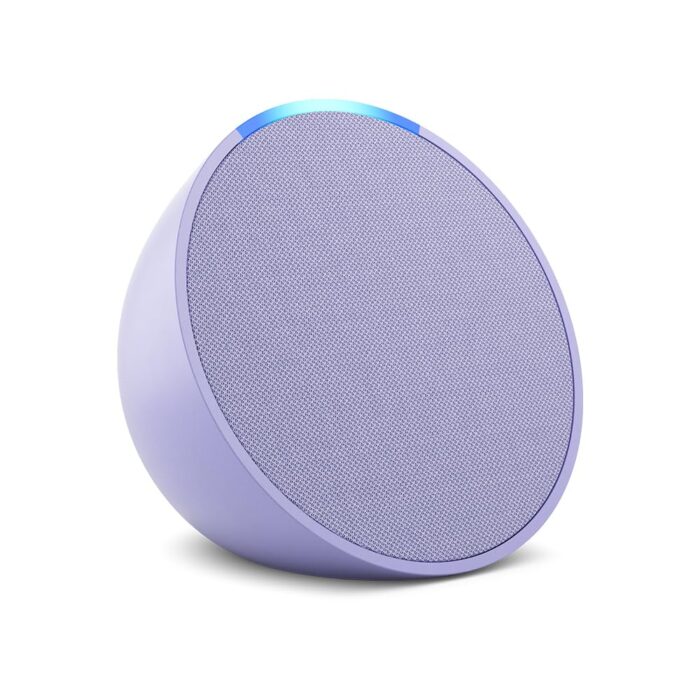 Echo Pop (Newest gen) Full sound compact Wi-Fi and Bluetooth smart speaker with Alexa Lavender Bloom