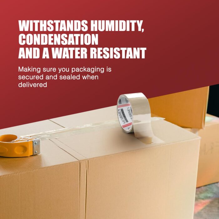 Strong Heavy Duty Roll Pack Clear Packaging Tape (48MM x 66M) (3 rolls, Clear)