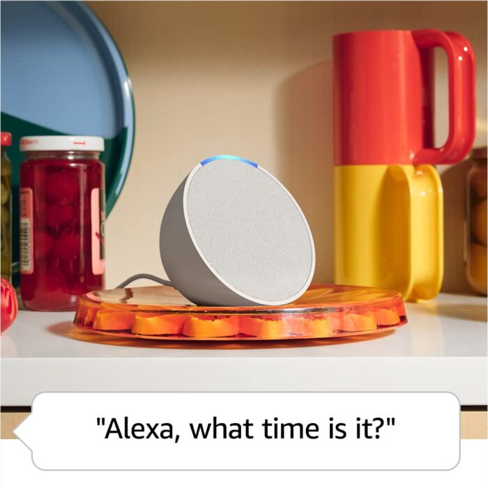 Echo Pop (Newest gen) Full sound compact Wi-Fi and Bluetooth smart speaker with Alexa Charcoal