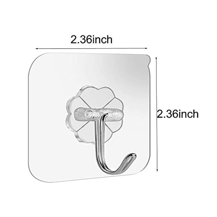 Adhesive Wall Hooks Bathroom Kitchen 24 Packs Heavy Duty 22lb(Max)