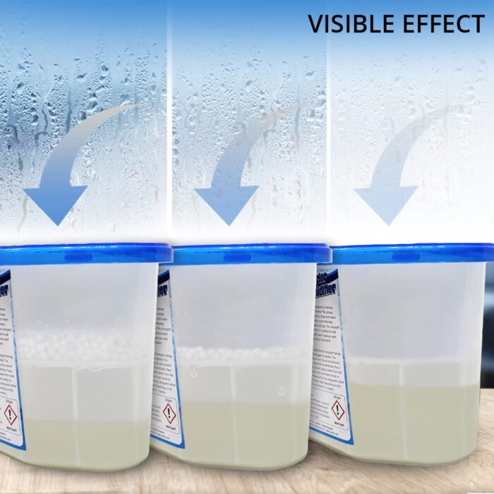 ANSIO Dehumidifier 500ml Pack of 10 Condensation Remover Moisture Absorber Dehumidifiers for Damp, Mould, Moisture in Home, Kitchen, Wardrobe, Bedroom