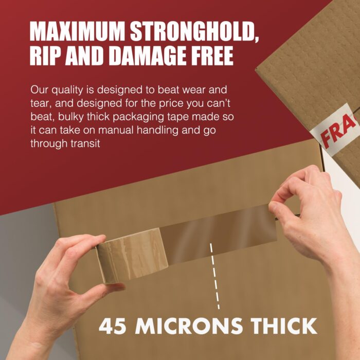 Strong Heavy Duty Mixed Roll Pack Packaging Tape (48MM x 66M) (3 rolls, Mixed)
