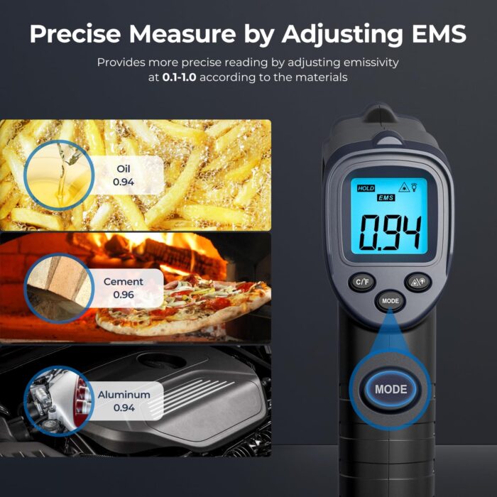 Infrared Thermometer -50℃~600℃ Compact Size Non-Contact Laser Thermometer