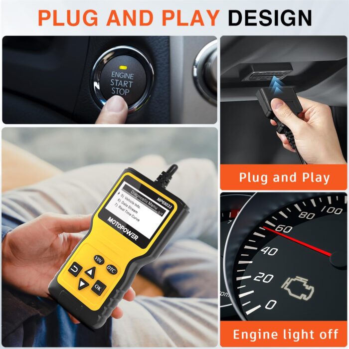 Motopower MP69033 OBD2 Scanner Universal Car Engine Fault Code Reader