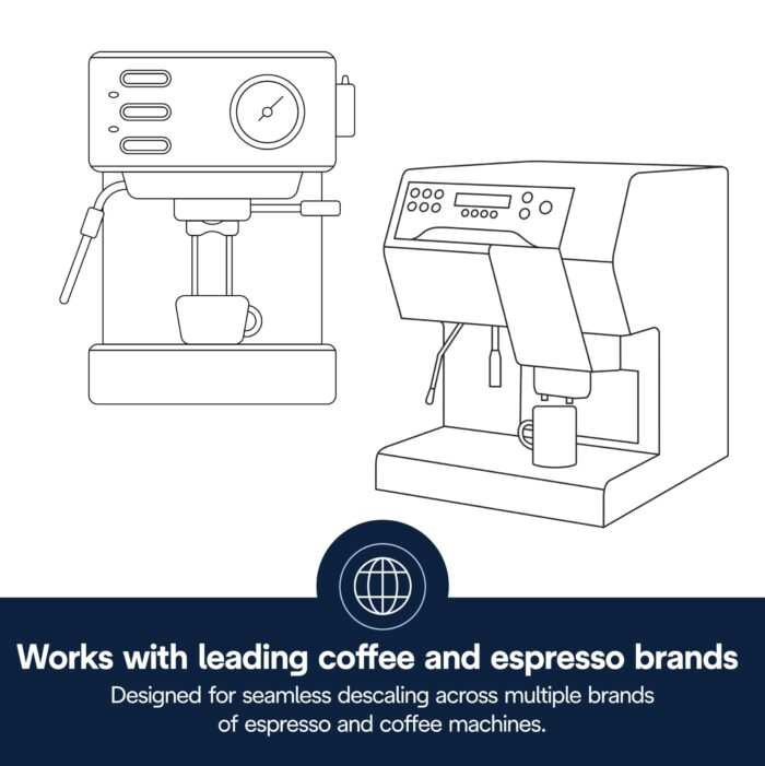 De'Longhi EcoDecalk Descaler DLSC500, 5 Decalcification Doses, Coffee Machine Descaler