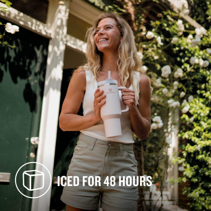 Stanley Quencher H2.0 Flowstate Tumbler 1.2L - Cold For 11 Hours - Iced For 48 Hours Rose Quartz