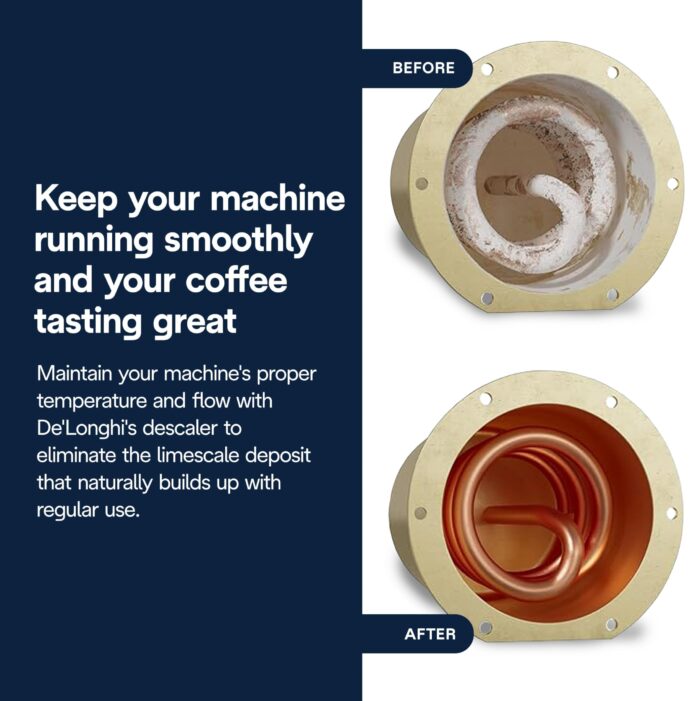 De'Longhi EcoDecalk Descaler DLSC500, 5 Decalcification Doses, Coffee Machine Descaler