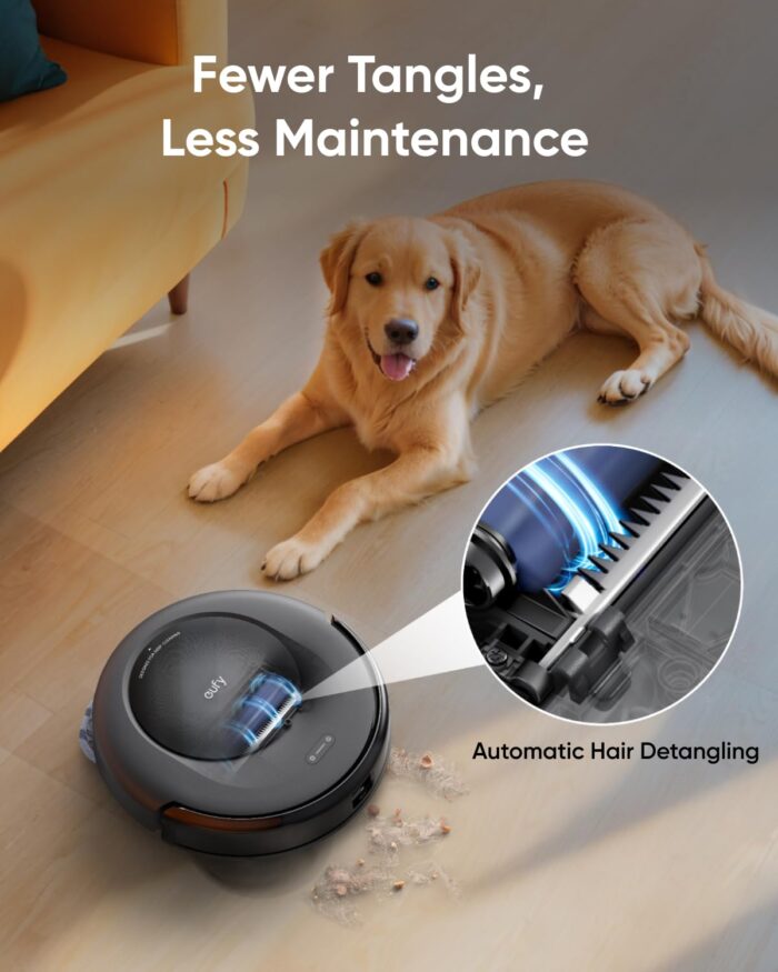 eufy Omni C20, Robot Vacuum Cleaner with Mop, All-in-One Station,7,000 Pa Powerful Suction, Ultra-Slim, Auto Emptying Mop Lifting and Carpet Detection