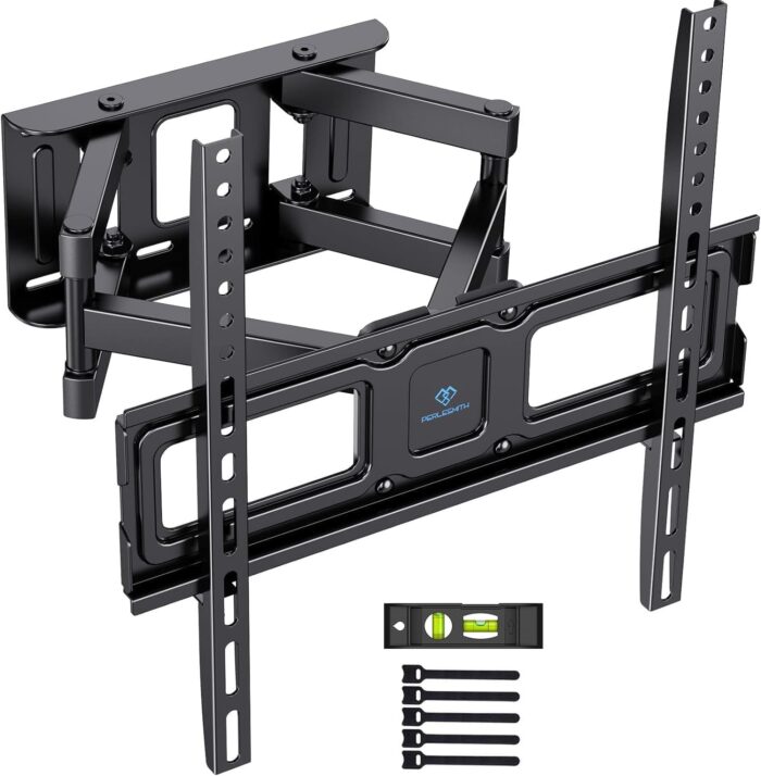 TV Wall Bracket – Swivel & Tilt, Fits 26–70" Flat/Curved TVs, Max 45kg, VESA 400x400mm, Sturdy Mount