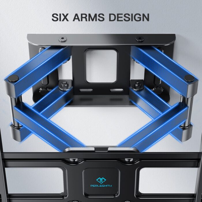 TV Wall Bracket – Swivel & Tilt, Fits 26–70" Flat/Curved TVs, Max 45kg, VESA 400x400mm, Sturdy Mount