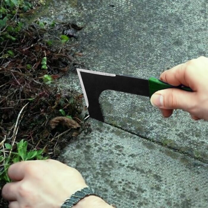 2pcs Garden Weeder Tool Set - 20cm Iron Weed Removal Tool Set with Comfortable Plastic Handle, DIY Tool for Paving, Bricks, Driveways, Weed Puller for Removing Moss and Weeds, Patio